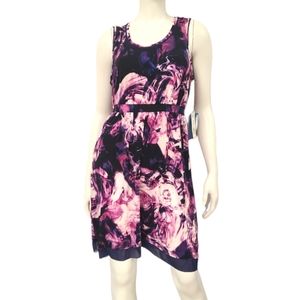 New with Tags Vera Wang Black and Pink Dress size Medium